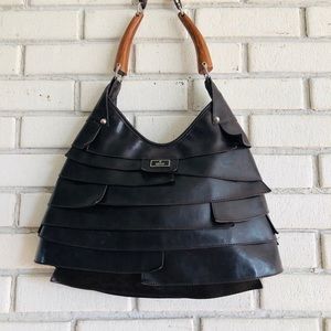 Genuine Gucci Brown Leather Tote handbag